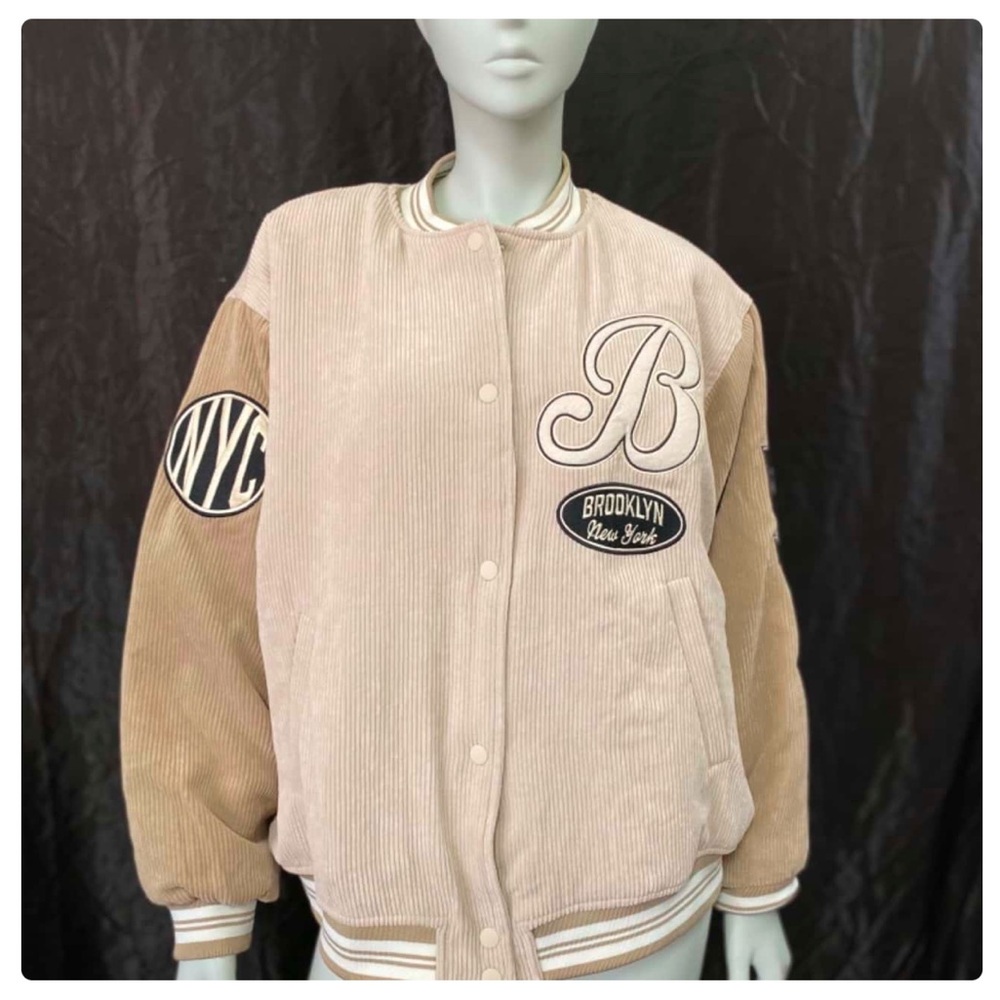 NYC Brooklyn HM Corduroy Varsity Jacket